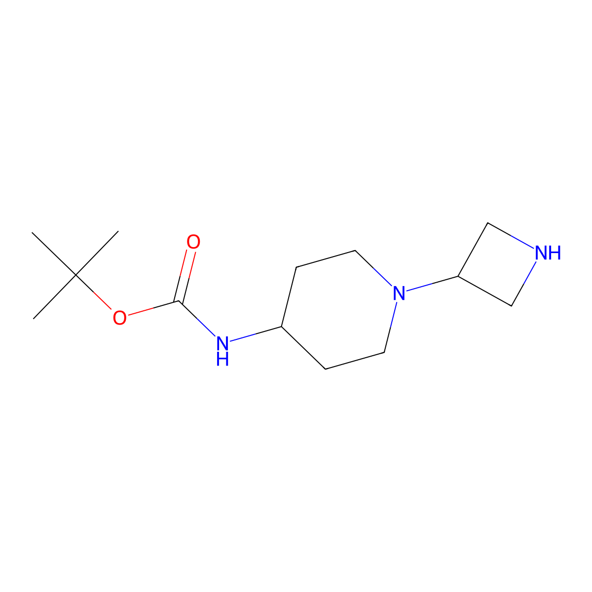 [1-(3-Azetidinyl)-4-piperidinyl]-carbamic acid 1,1-dimethylethyl ester molecular structure, CAS 178312-32-8
