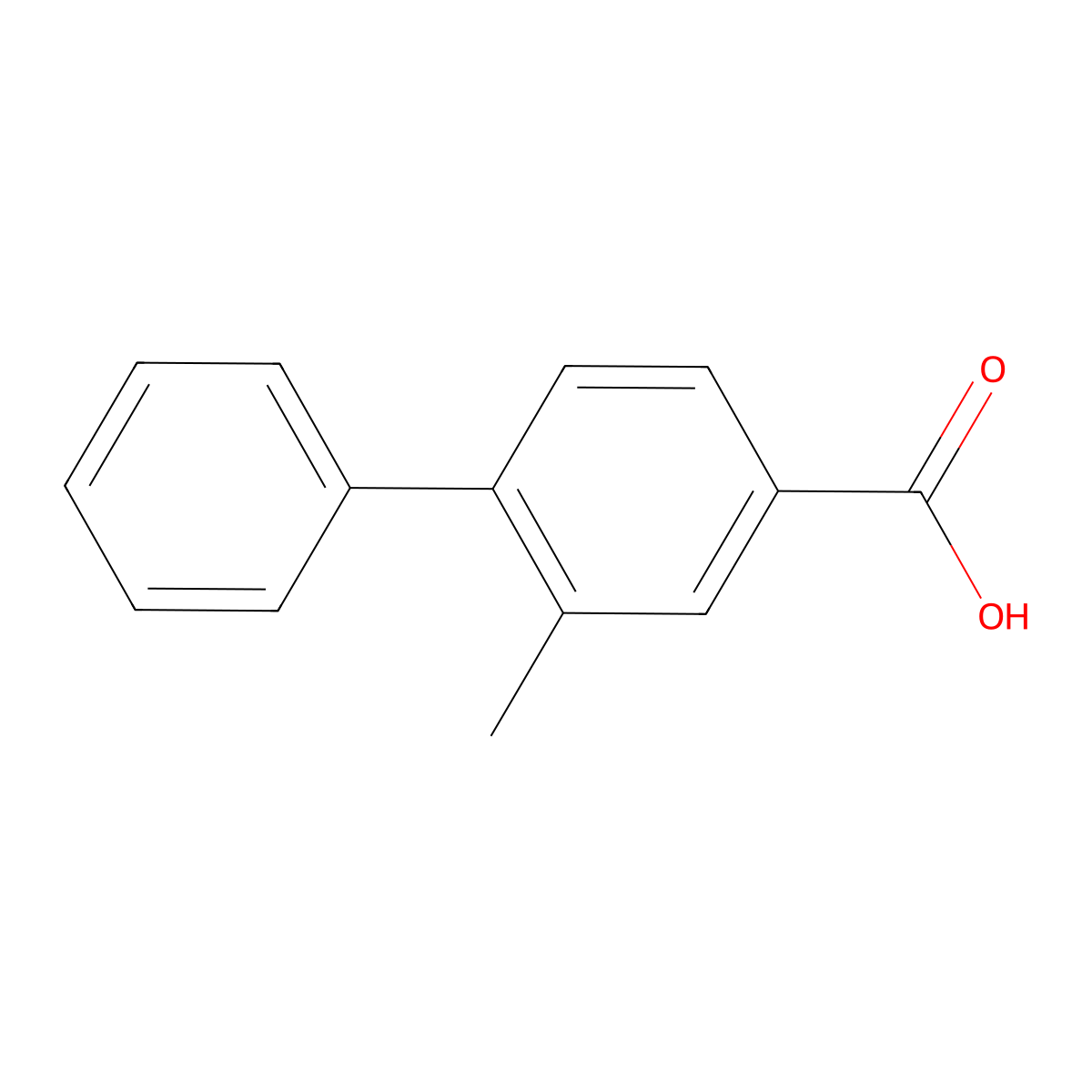 2-Methyl-[1,1'-biphenyl]-4-carboxylic acid molecular structure, CAS 178313-67-2