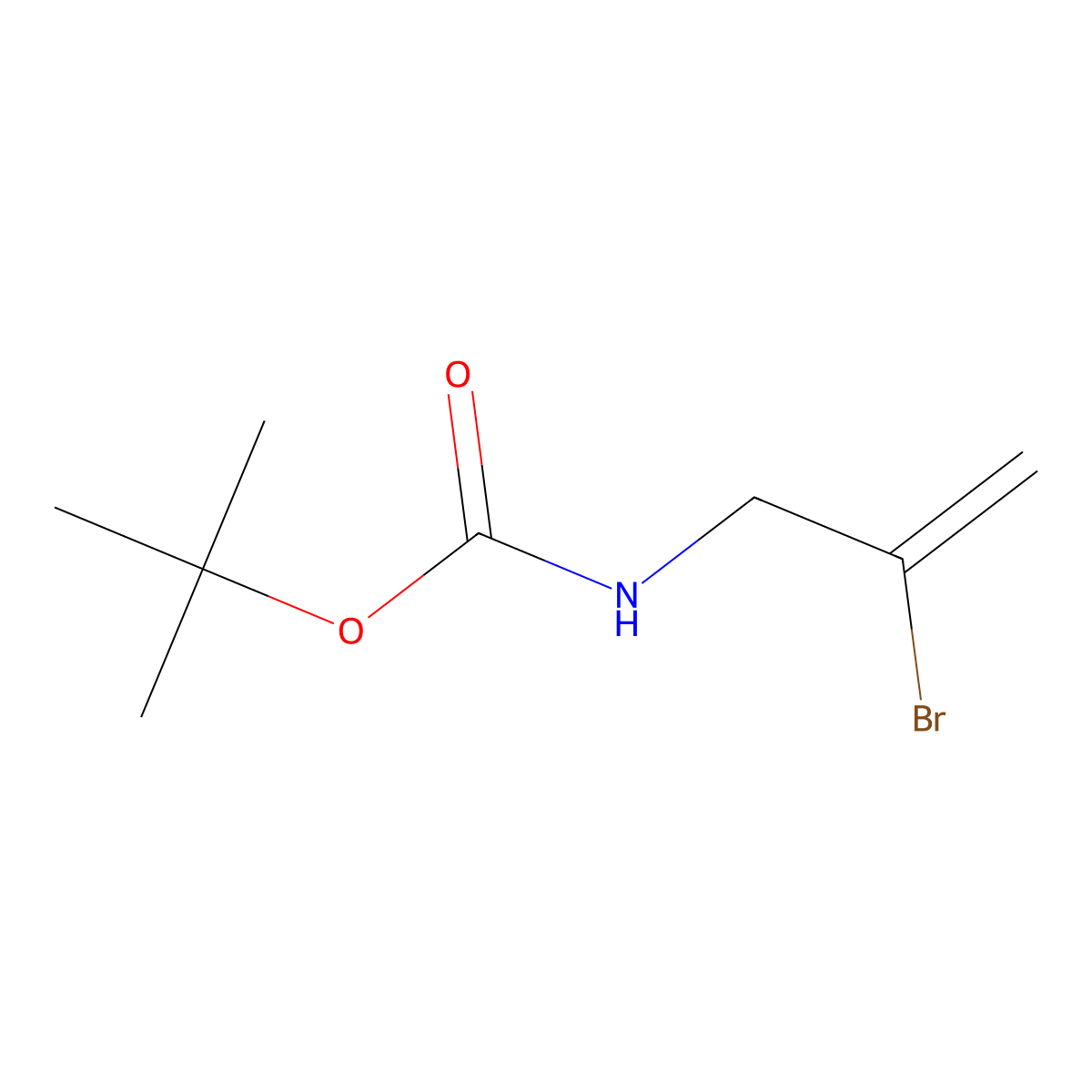 tert-Butyl (2-bromoallyl)carbamate molecular structure, CAS 178313-98-9