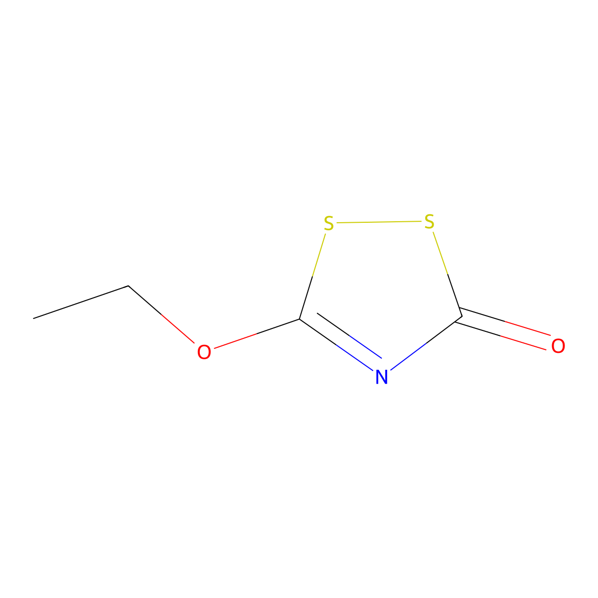 3-Ethoxy-1,2,4-dithiazoline-5-one molecular structure, CAS 178318-21-3