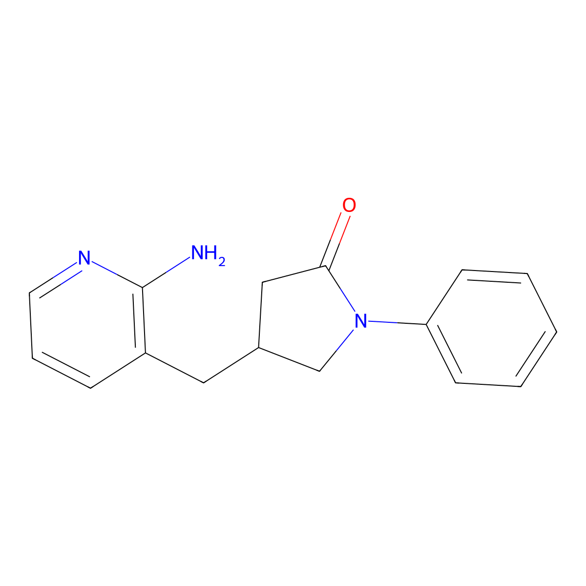 4-((2-Aminopyridin-3-yl)methyl)-1-phenylpyrrolidin-2-one molecular structure, CAS 1783208-66-1