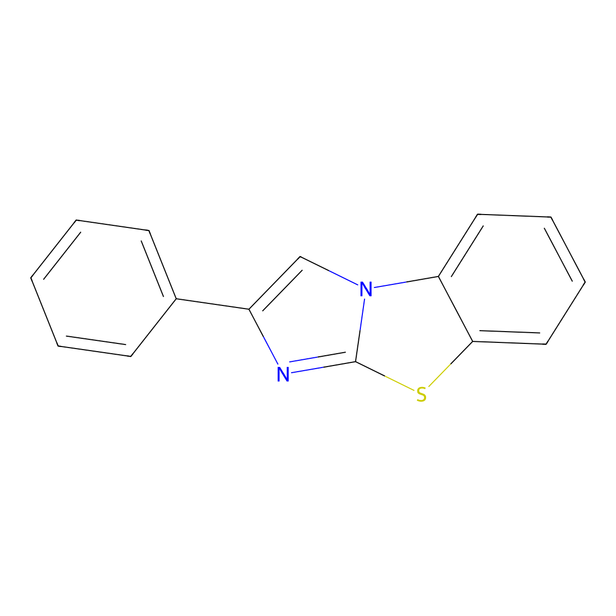 2-Phenylimidazo[2,1-b][1,3]benzothiazole molecular structure, CAS 17833-07-7