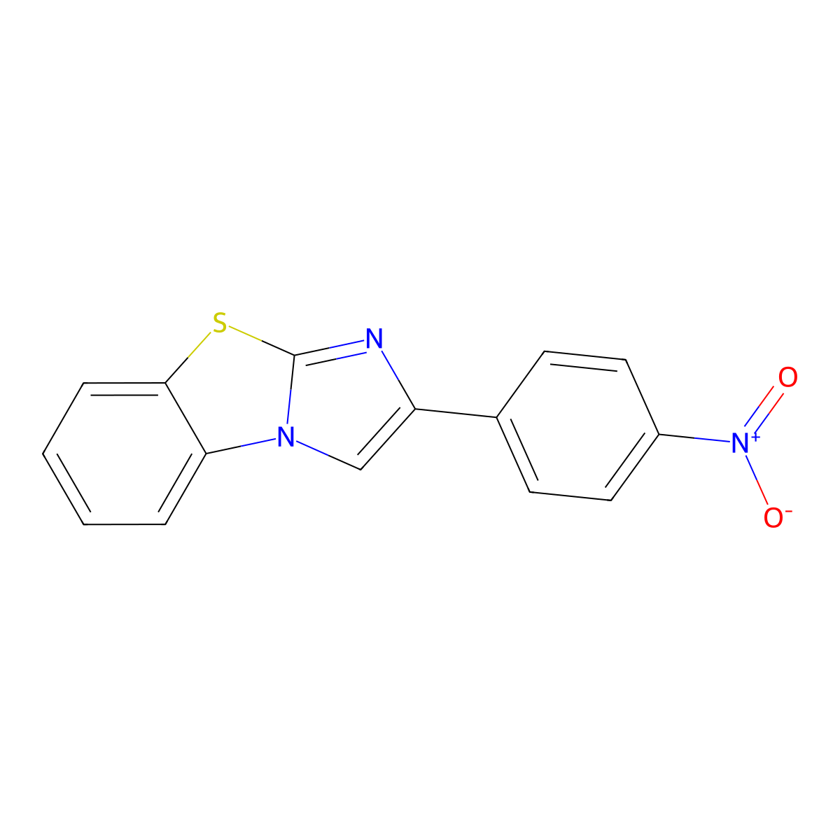 2-(4-Nitrophenyl)imidazo[2,1-b][1,3]benzothiazole molecular structure, CAS 17833-15-7