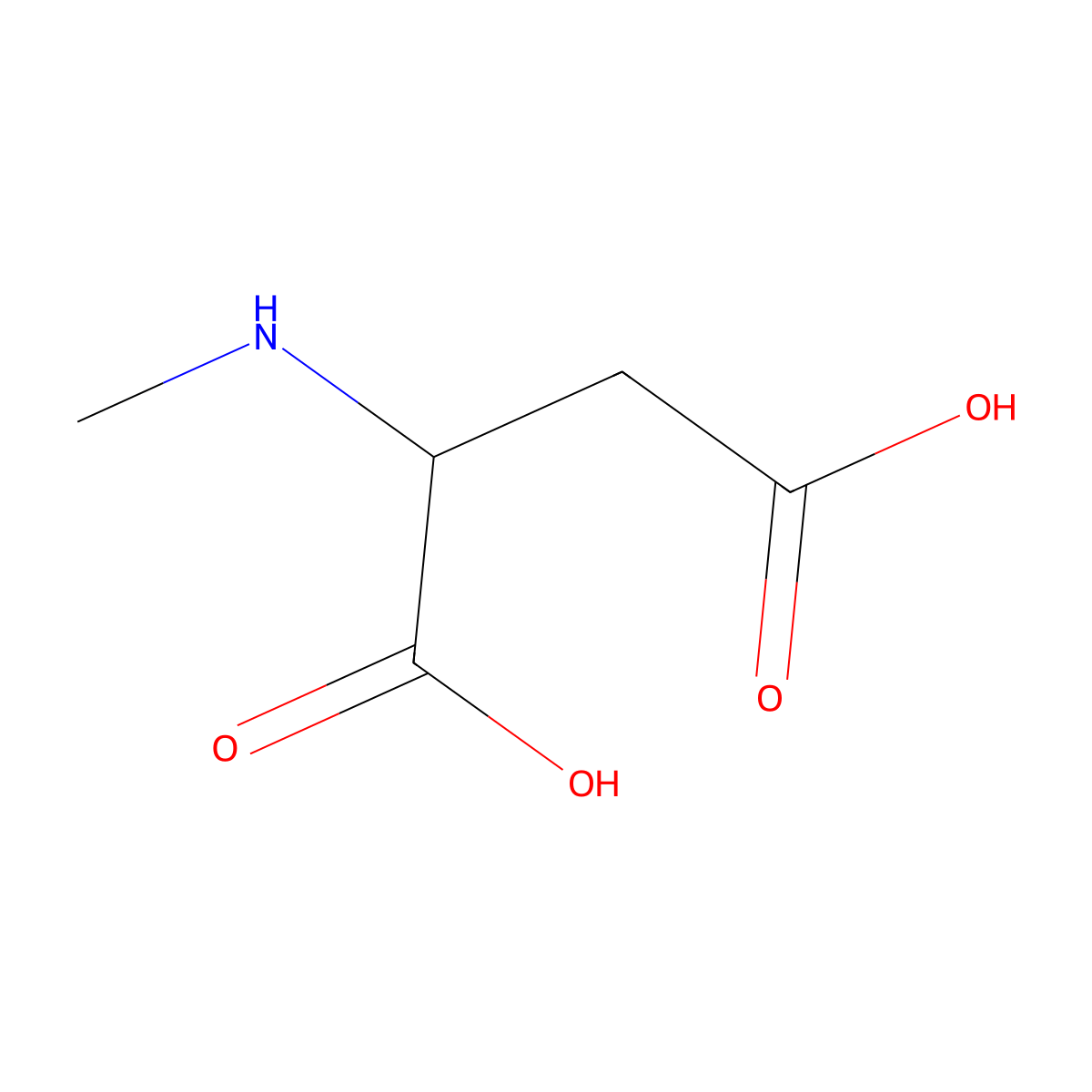 N-Methylaspartic acid molecular structure, CAS 17833-53-3