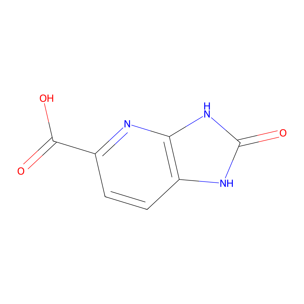 2-oxo-1H,2H,3H-imidazo(4,5-b)pyridine-5-carboxylic acid molecular structure, CAS 1783316-82-4
