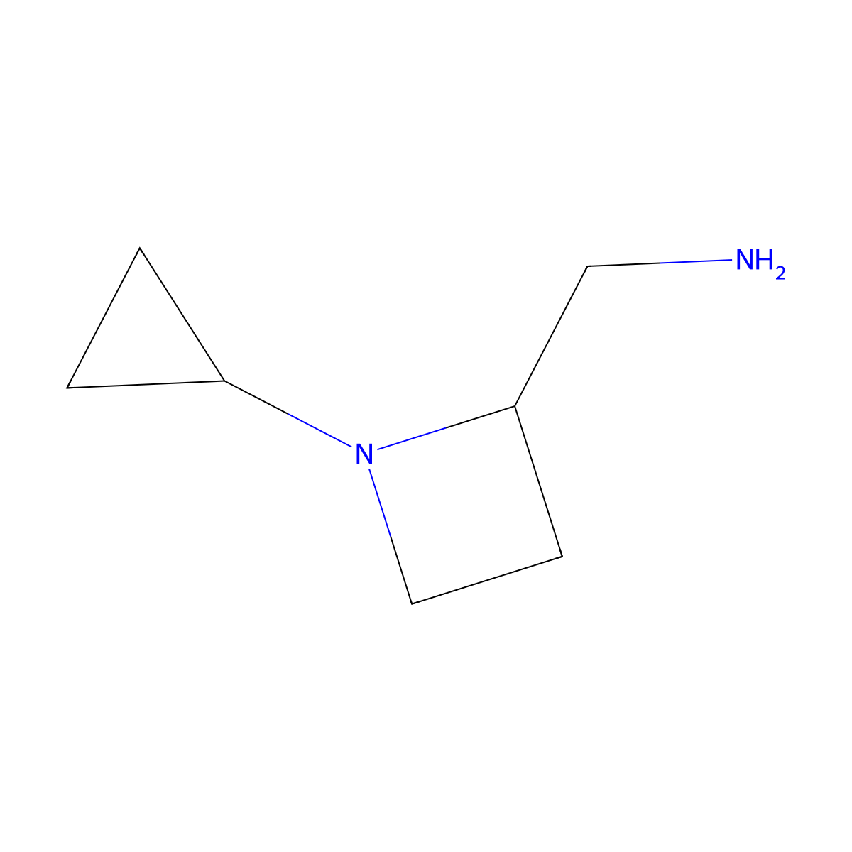 (1-Cyclopropylazetidin-2-yl)methanamine molecular structure, CAS 1783316-91-5