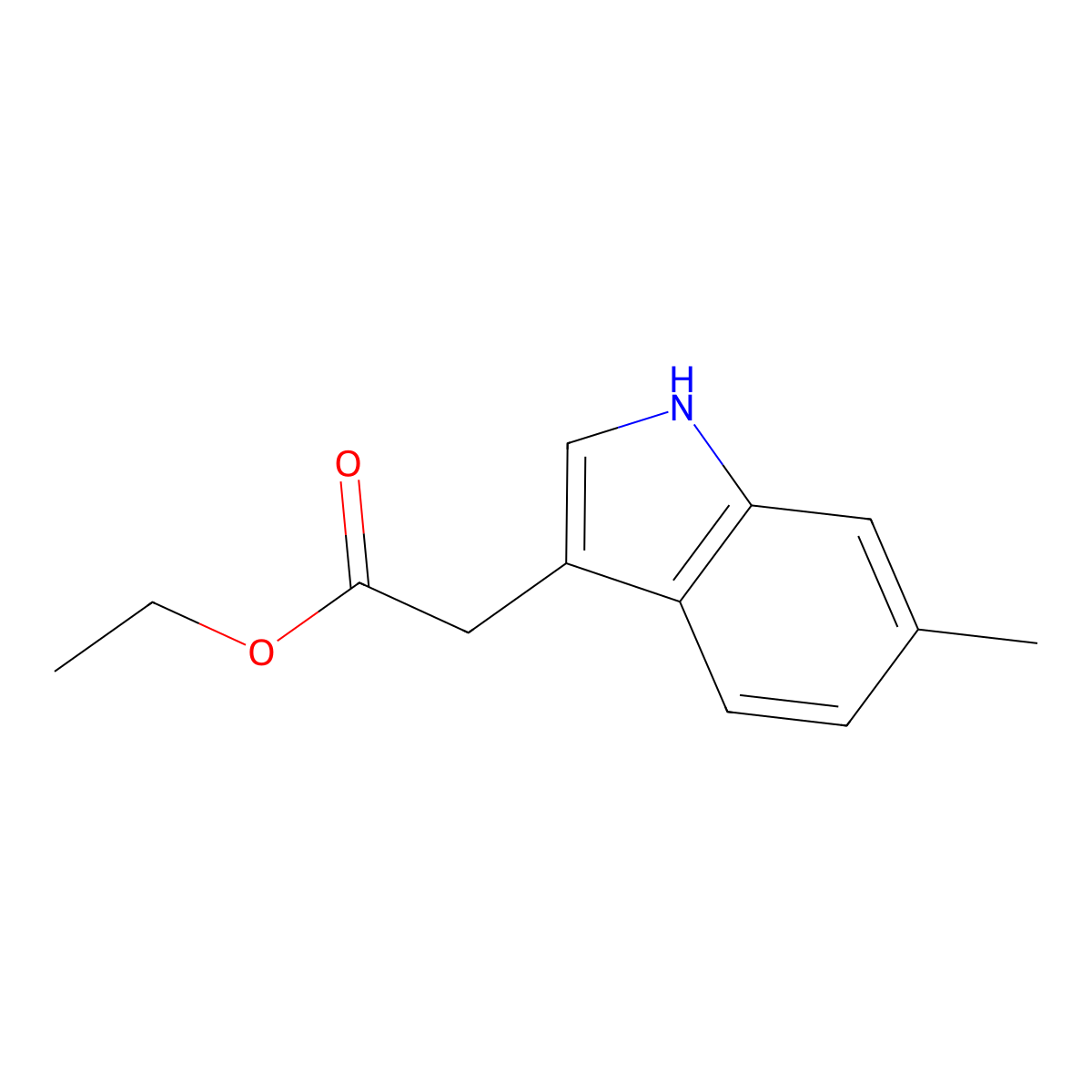 Ethyl 6-Methylindole-3-acetate molecular structure, CAS 1783325-62-1
