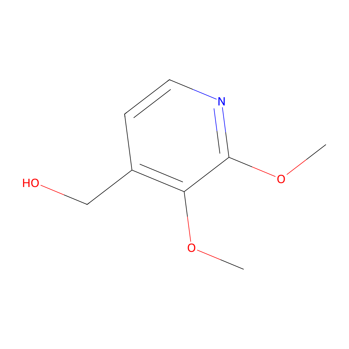 (2,3-Dimethoxypyridin-4-yl)methanol molecular structure, CAS 1783326-00-0