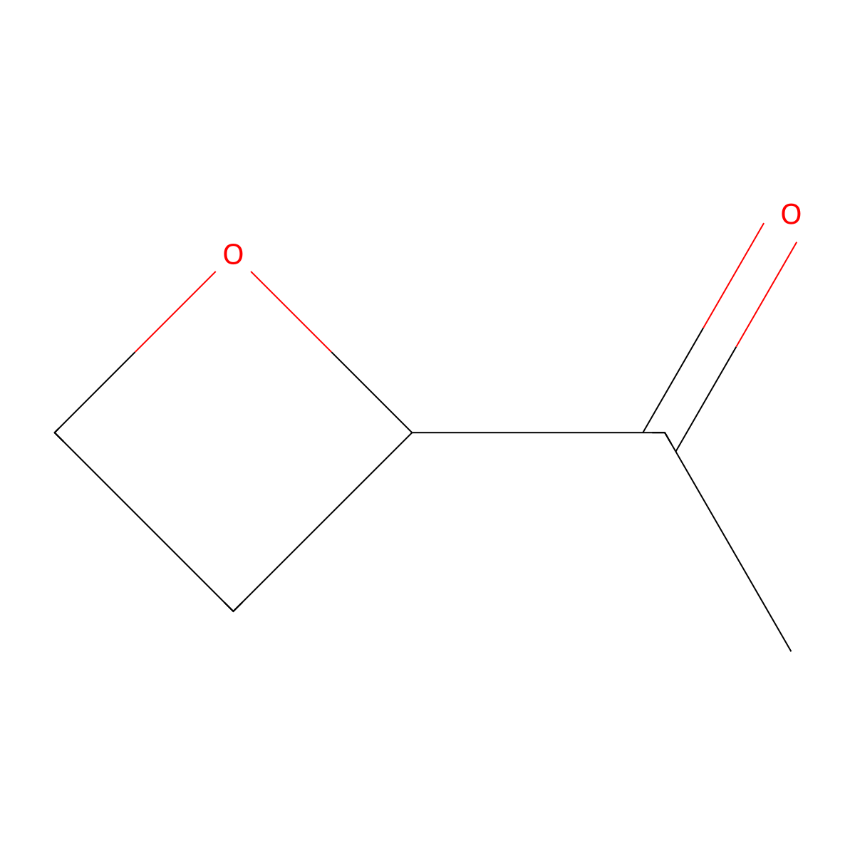 1-(Oxetan-2-yl)ethan-1-one molecular structure, CAS 1783326-03-3