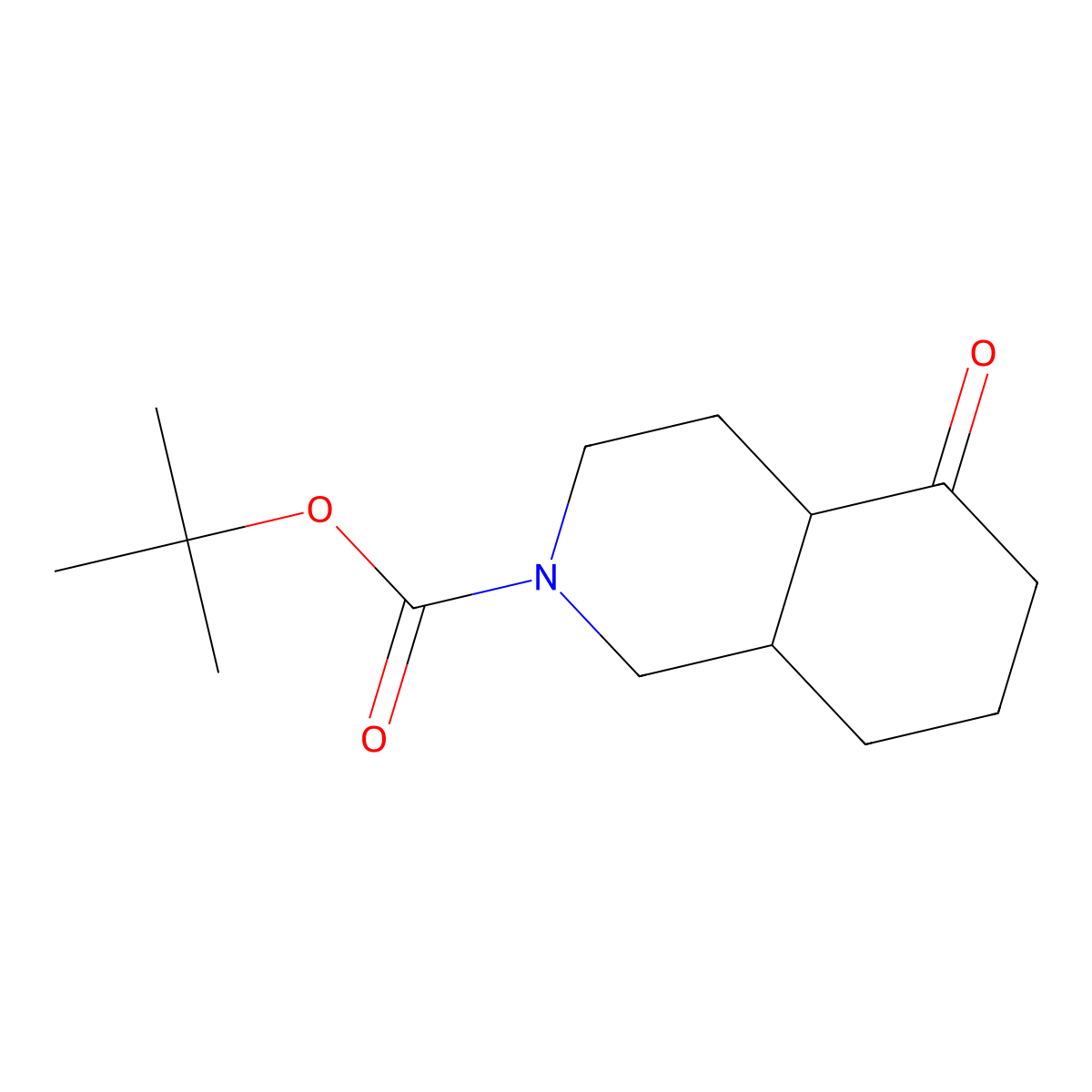 Tert-butyl 5-oxo-decahydroisoquinoline-2-carboxylate molecular structure, CAS 1783330-01-7