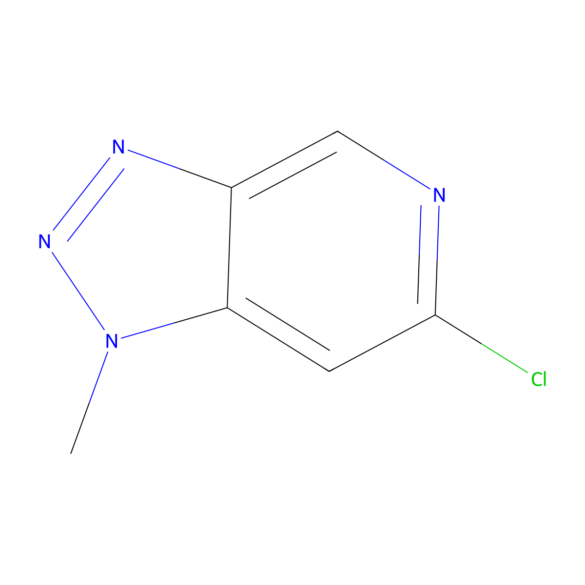 6-chloro-1-methyl-1H-[1,2,3]triazolo[4,5-c]pyridine molecular structure, CAS 1783330-88-0