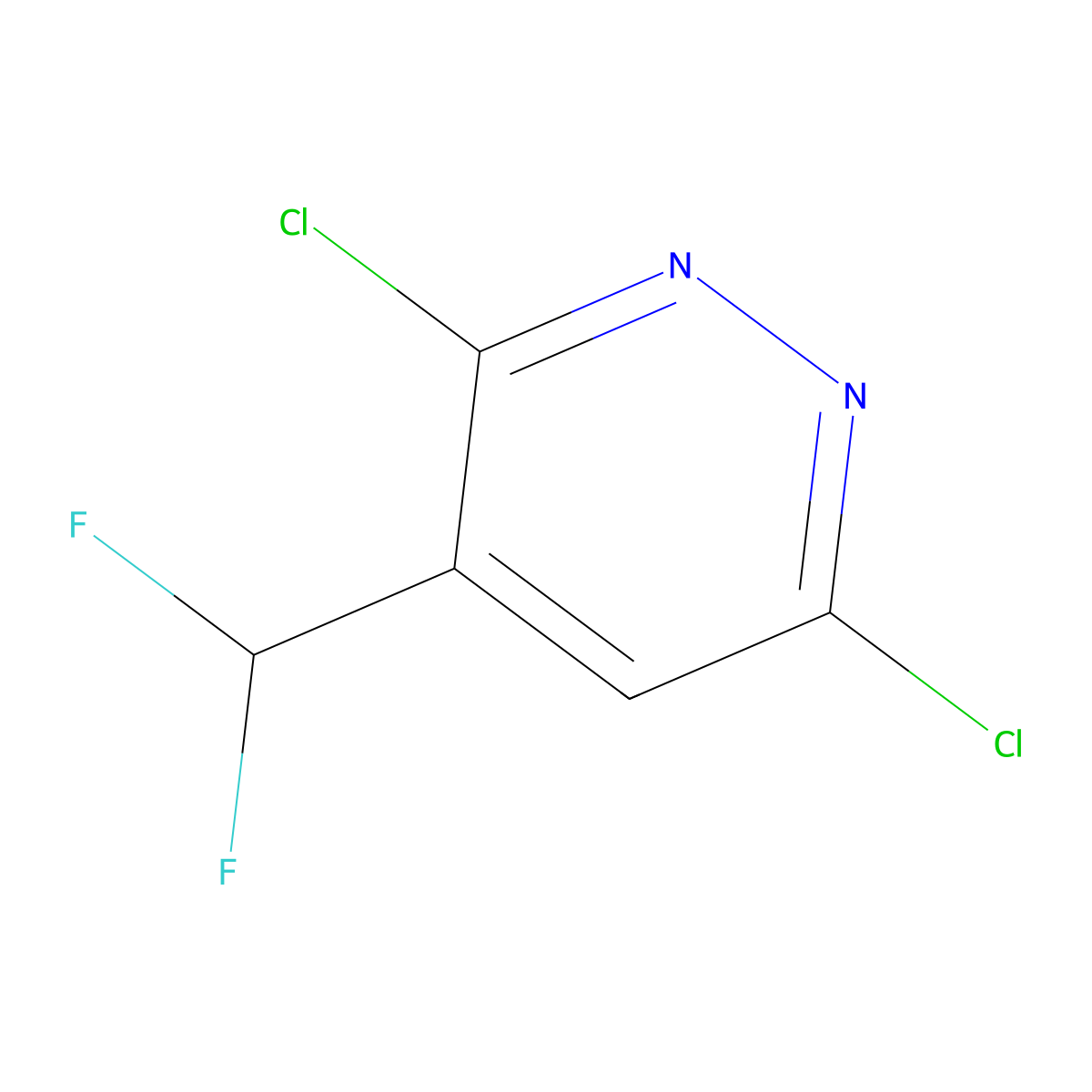 3,6-Dichloro-4-(difluoromethyl)pyridazine molecular structure, CAS 1783342-90-4
