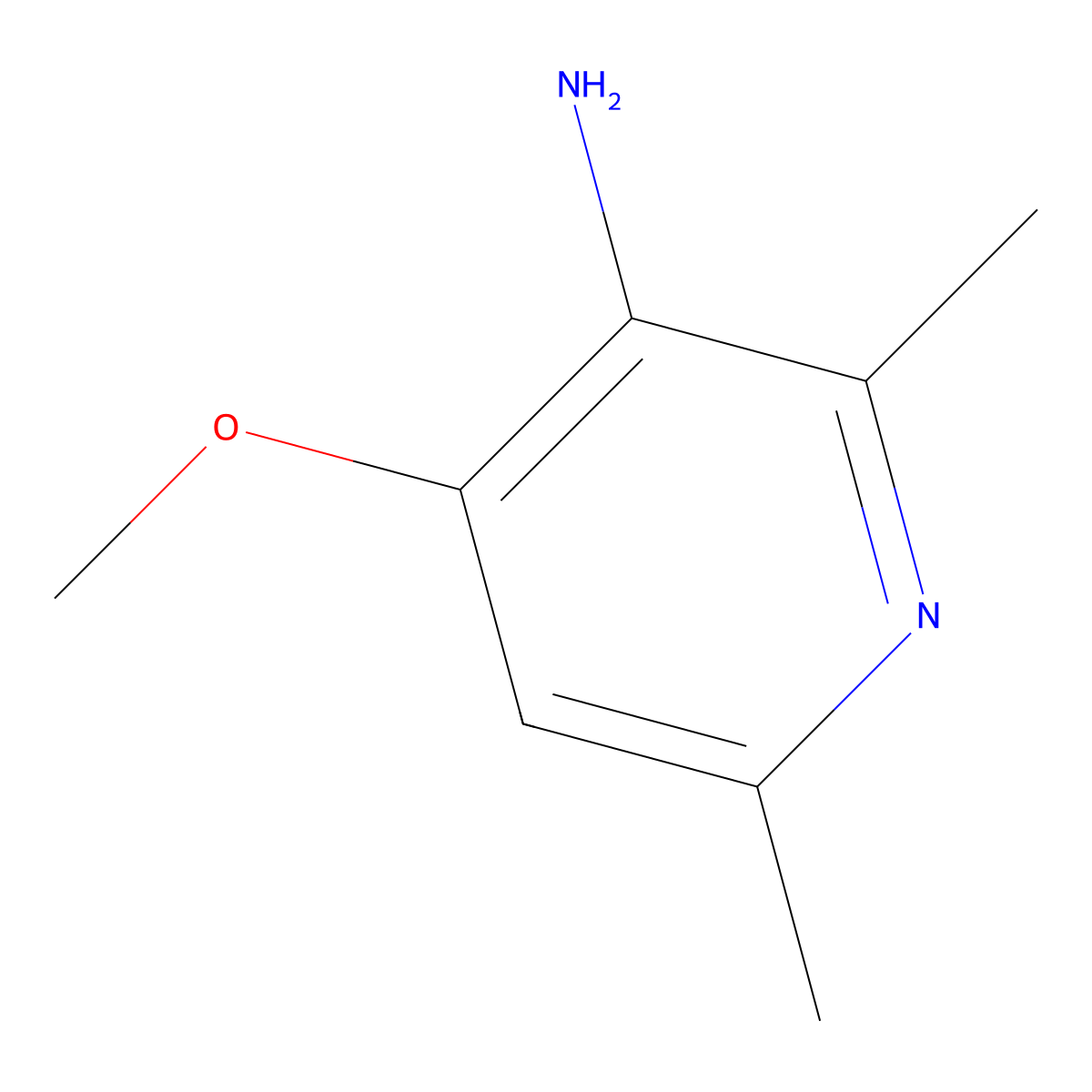 4-Methoxy-2,6-dimethylpyridin-3-amine molecular structure, CAS 1783380-90-4