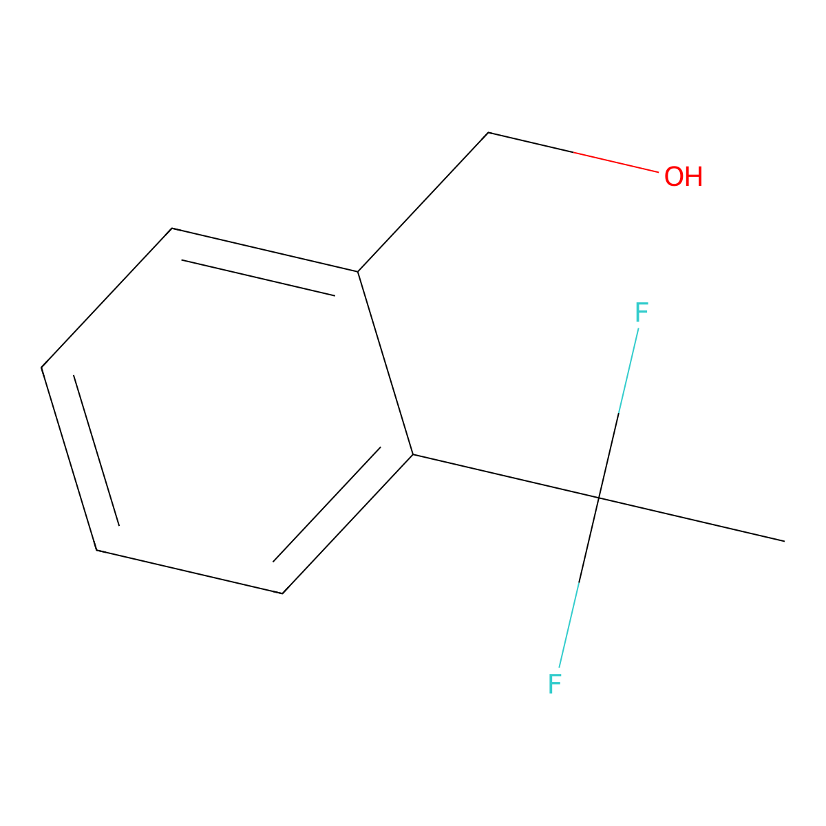 (2-(1,1-Difluoroethyl)phenyl)methanol molecular structure, CAS 1783383-15-2