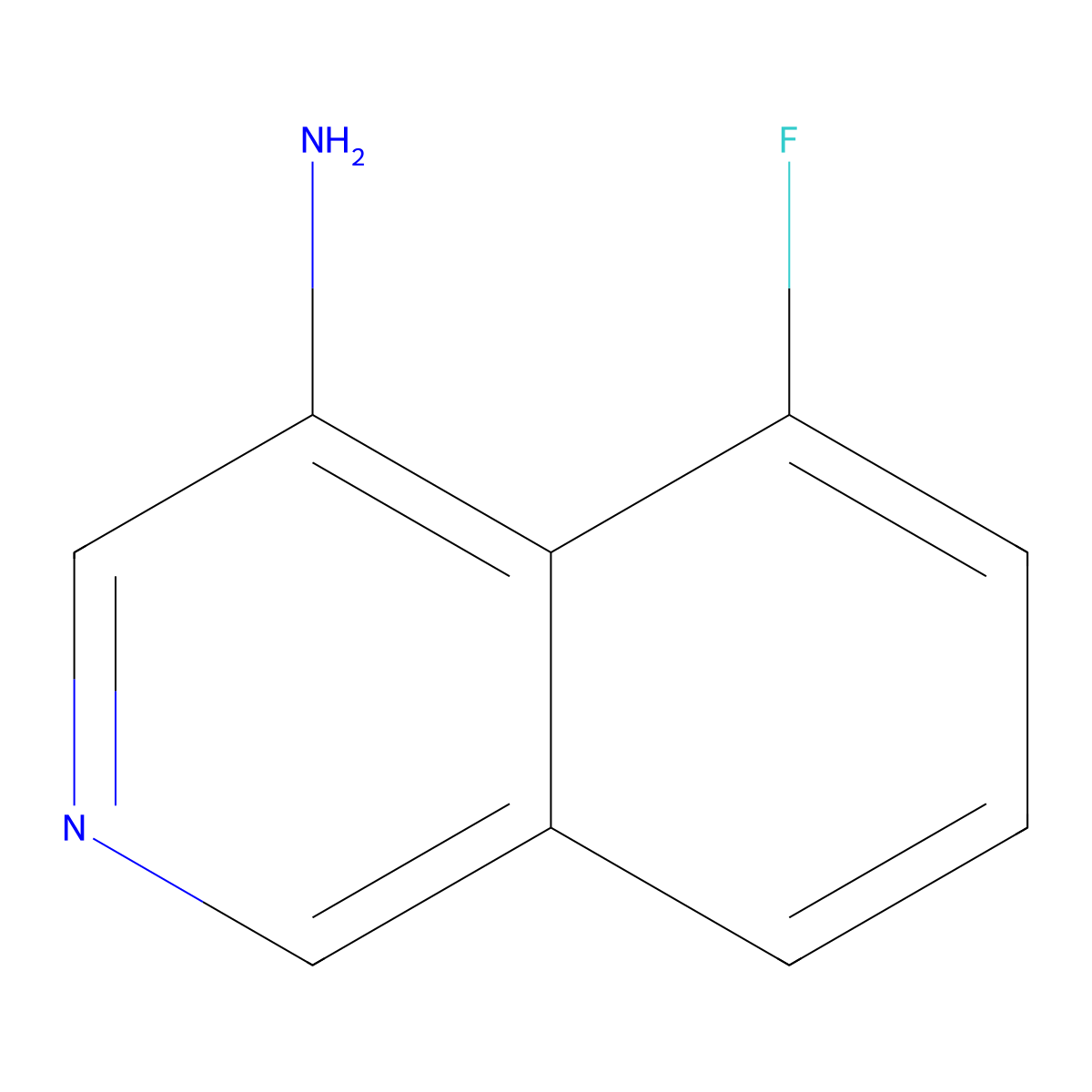 5-Fluoroisoquinolin-4-amine molecular structure, CAS 1783390-81-7