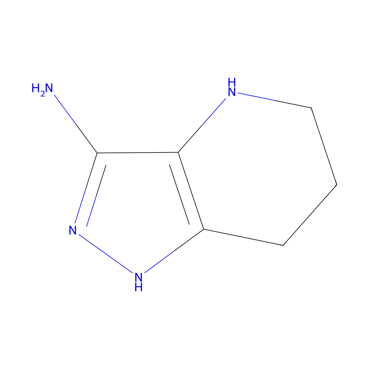 1H,4H,5H,6H,7H-pyrazolo[4,3-b]pyridin-3-amine molecular structure, CAS 1783416-95-4