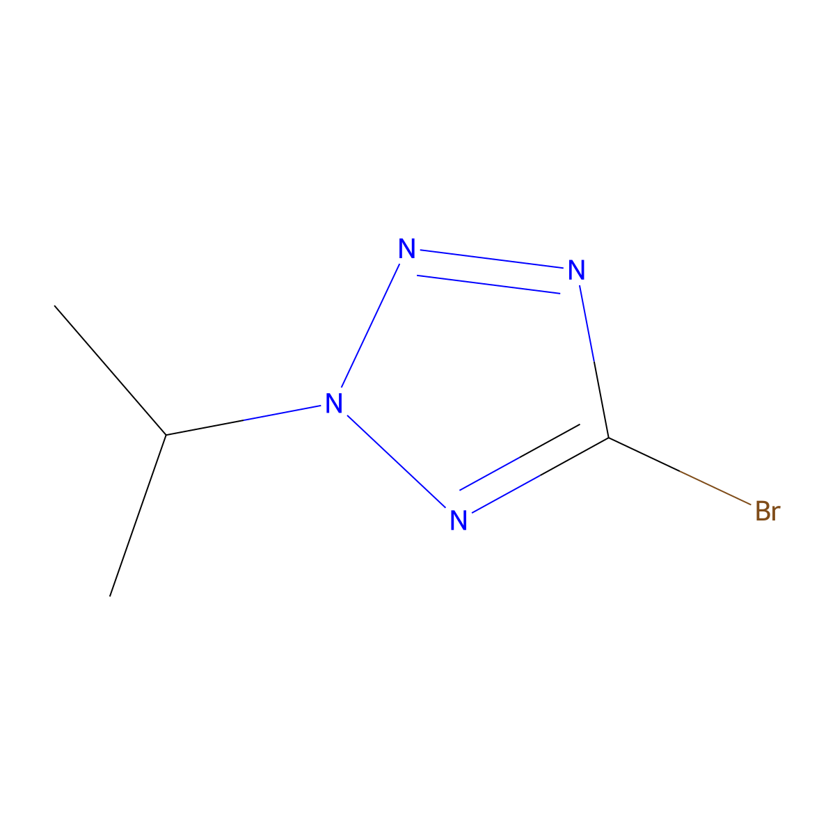 5-bromo-2-isopropyl-2H-tetrazole molecular structure, CAS 1783421-43-1