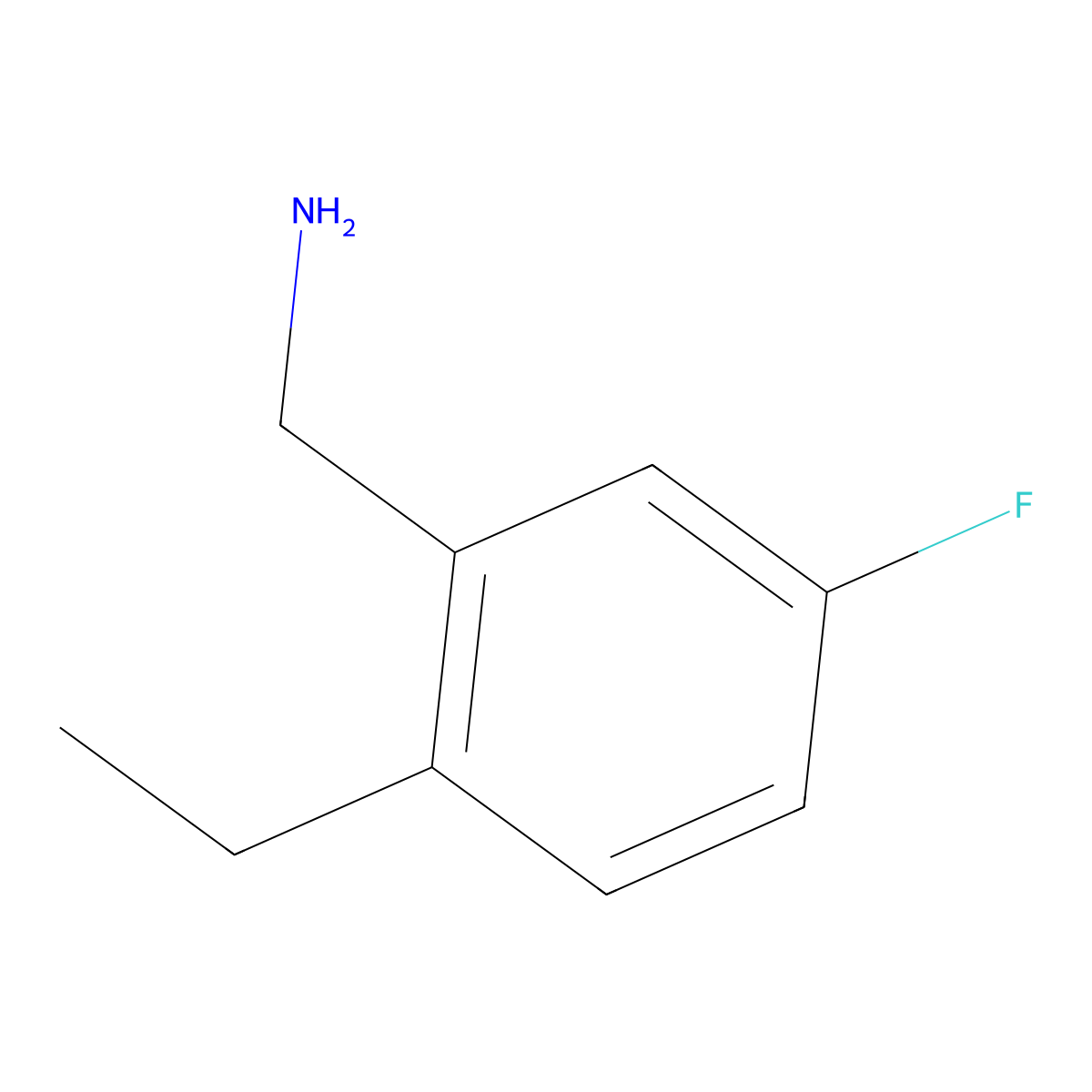 2-Ethyl-5-fluorobenzylamine molecular structure, CAS 1783427-73-5