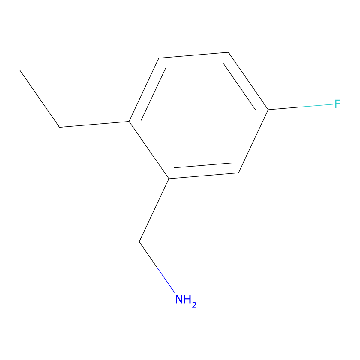 2-Ethyl-5-fluorobenzylamine molecular structure, CAS 1783427-73-5