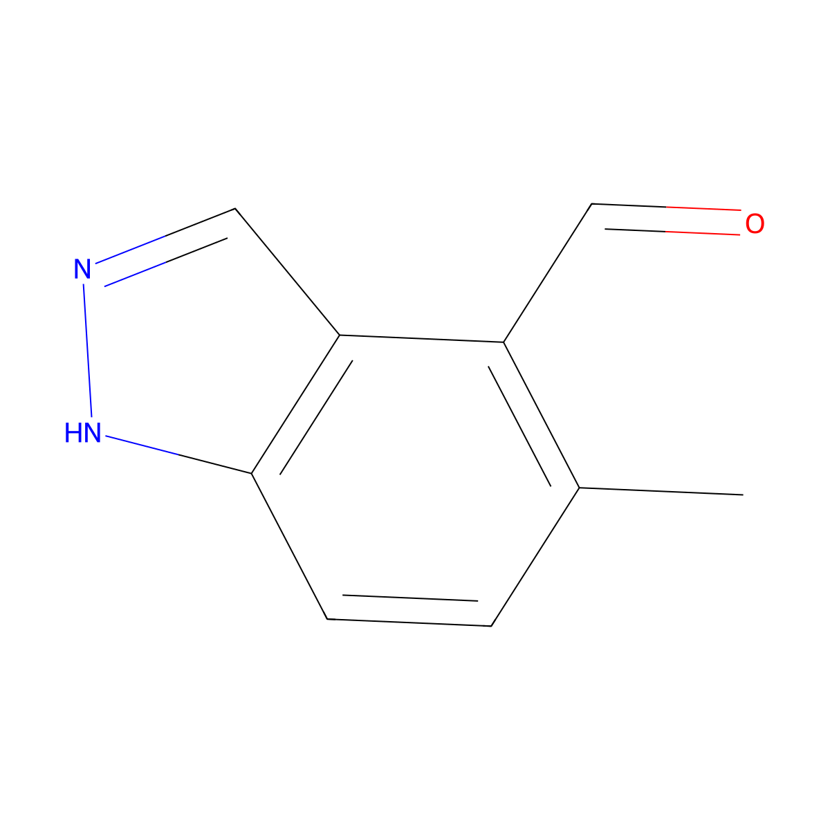 5-methyl-1H-indazole-4-carbaldehyde molecular structure, CAS 1783447-39-1