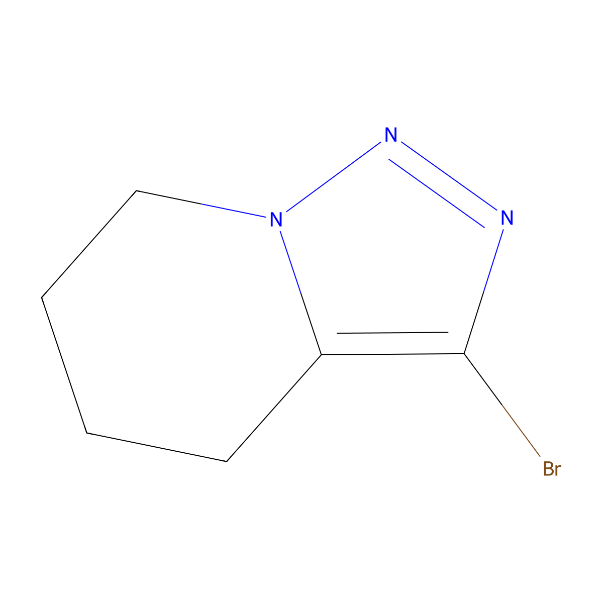 3-bromo-4H,5H,6H,7H-[1,2,3]triazolo[1,5-a]pyridine molecular structure, CAS 1783466-09-0