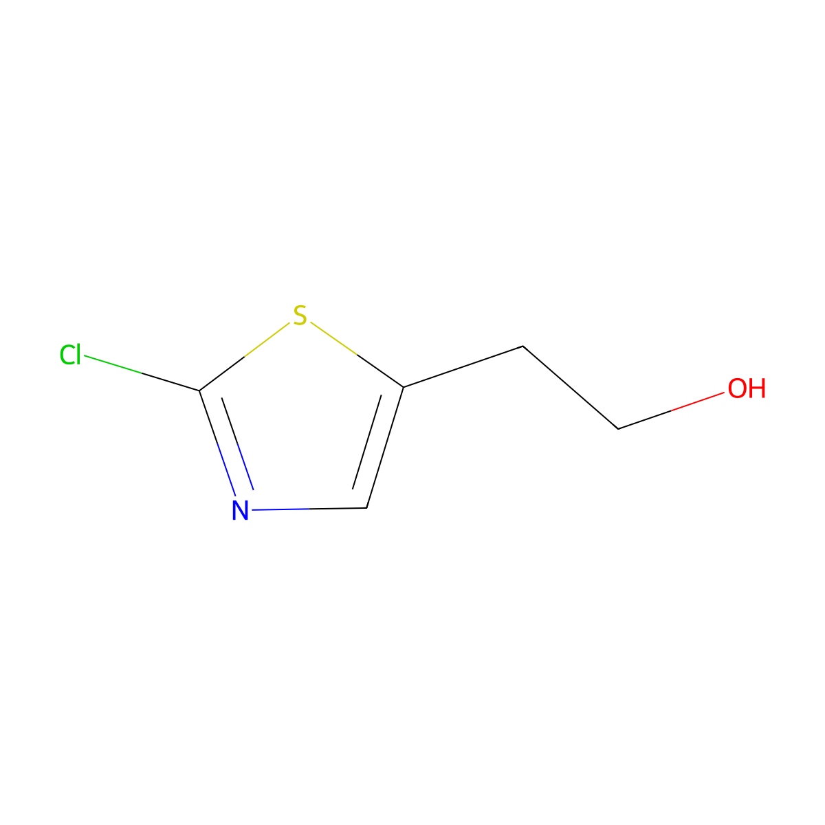 2-(2-Chloro-1,3-thiazol-5-yl)ethan-1-ol molecular structure, CAS 1783503-14-9