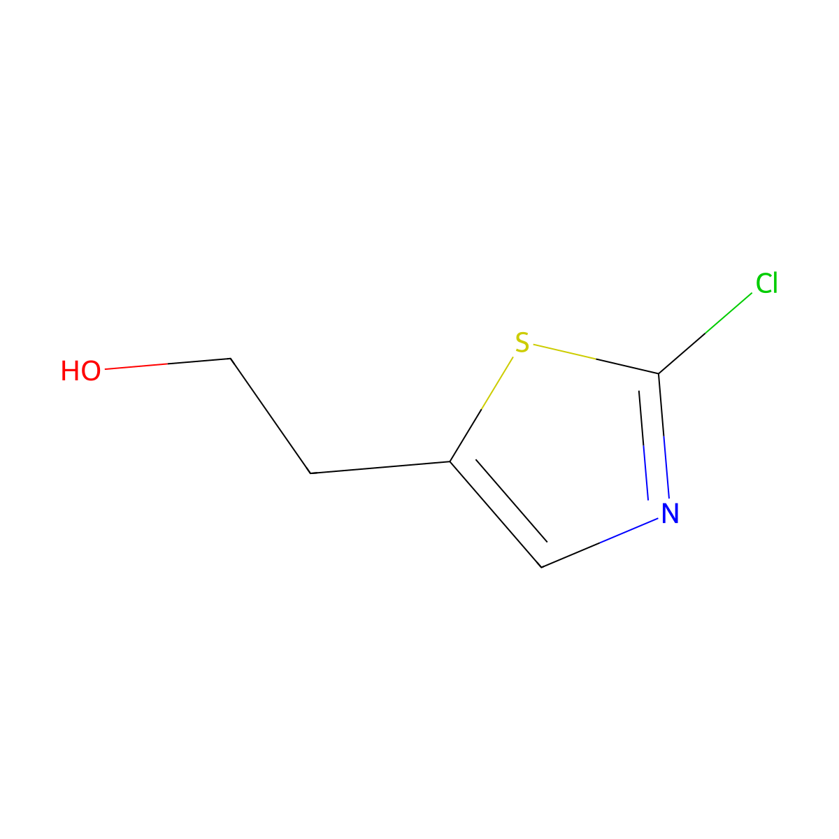 2-(2-Chloro-1,3-thiazol-5-yl)ethan-1-ol molecular structure, CAS 1783503-14-9