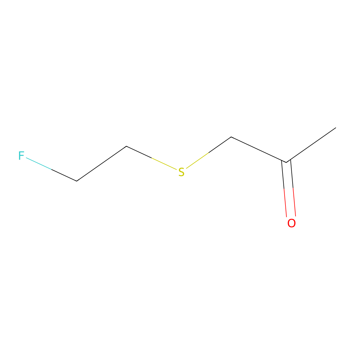 1-((2-Fluoroethyl)sulfanyl)propan-2-one molecular structure, CAS 1783510-03-1