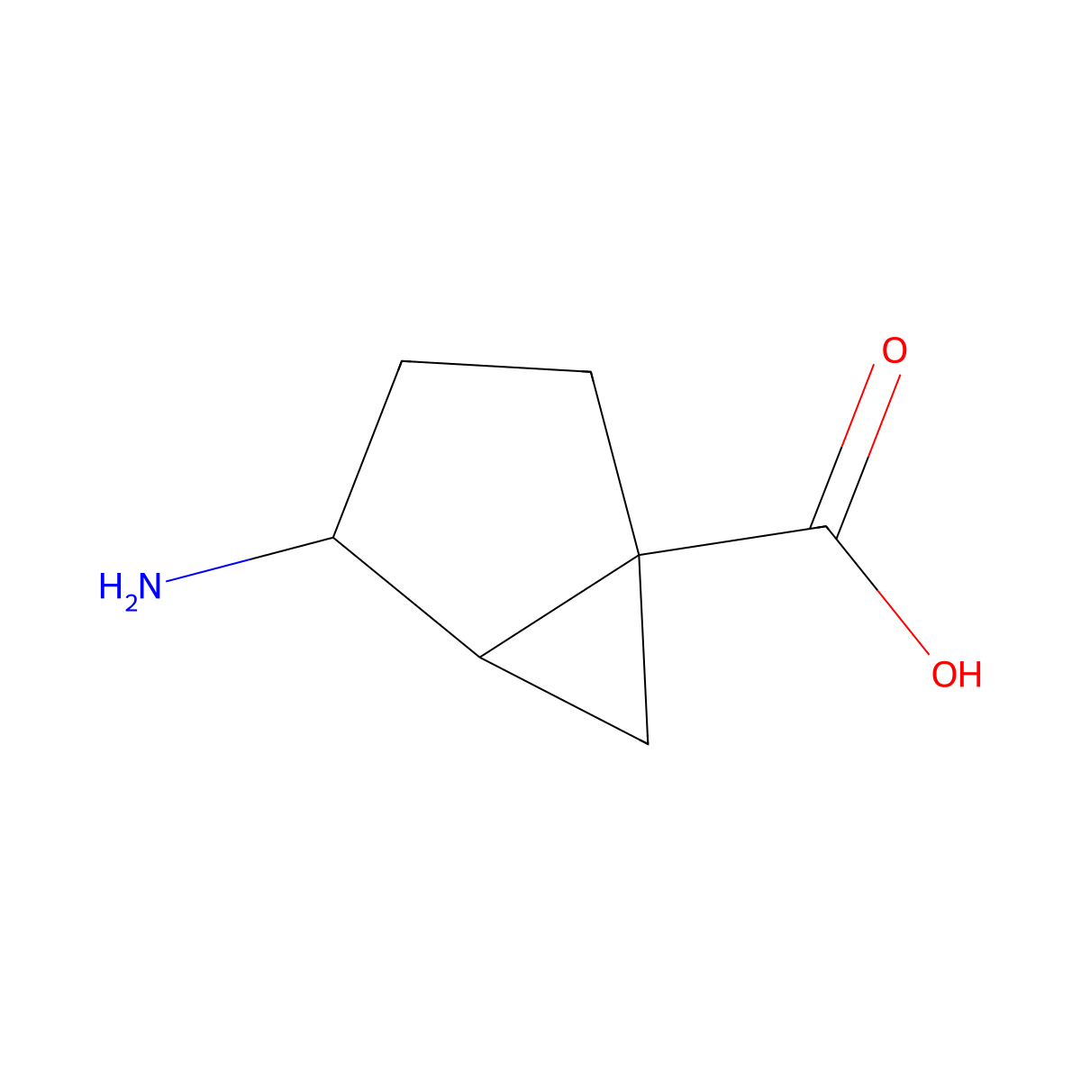 4-Aminobicyclo[3.1.0]hexane-1-carboxylic acid molecular structure, CAS 1783511-36-3