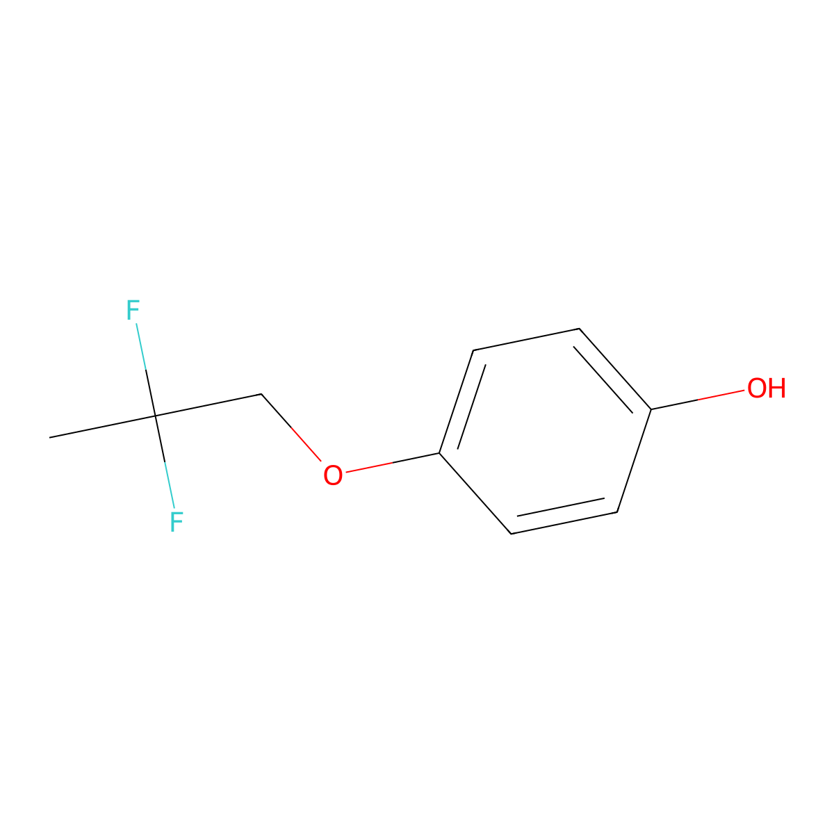 4-(2,2-Difluoropropoxy)phenol molecular structure, CAS 1783512-02-6