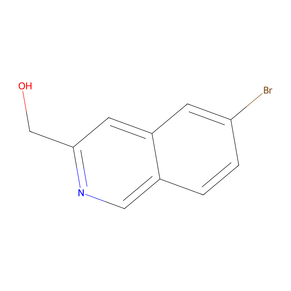 (6-Bromoisoquinolin-3-yl)methanol molecular structure, CAS 1783531-68-9
