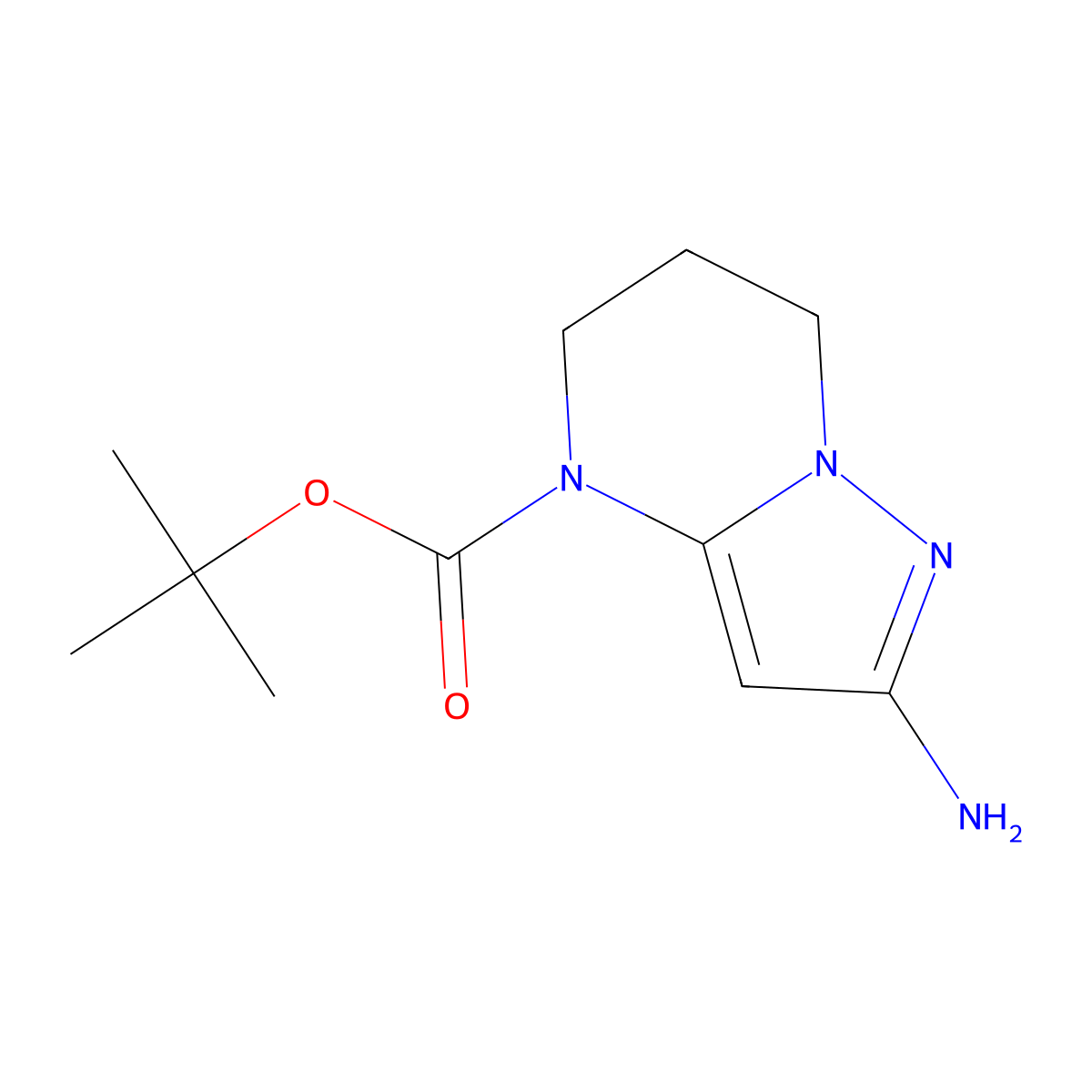 Tert-butyl 2-amino-6,7-dihydro-5H-pyrazolo[1,5-A]pyrimidine-4-carboxylate molecular structure, CAS 1783532-91-1