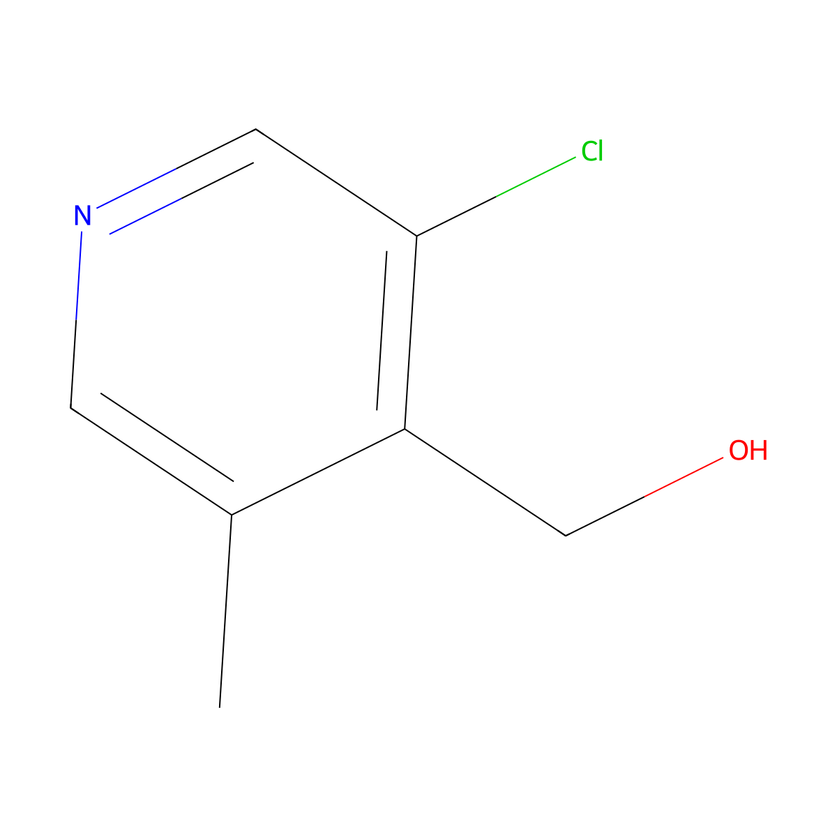 (3-Chloro-5-methyl-4-pyridyl)methanol molecular structure, CAS 1783539-89-8