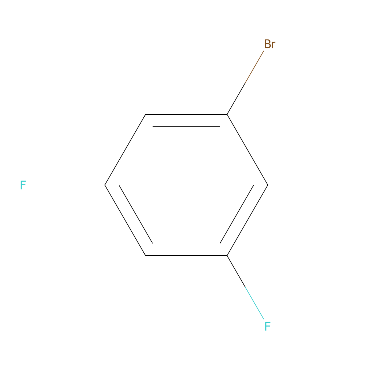 1-Bromo-3,5-difluoro-2-methylbenzene molecular structure, CAS 1783551-12-1