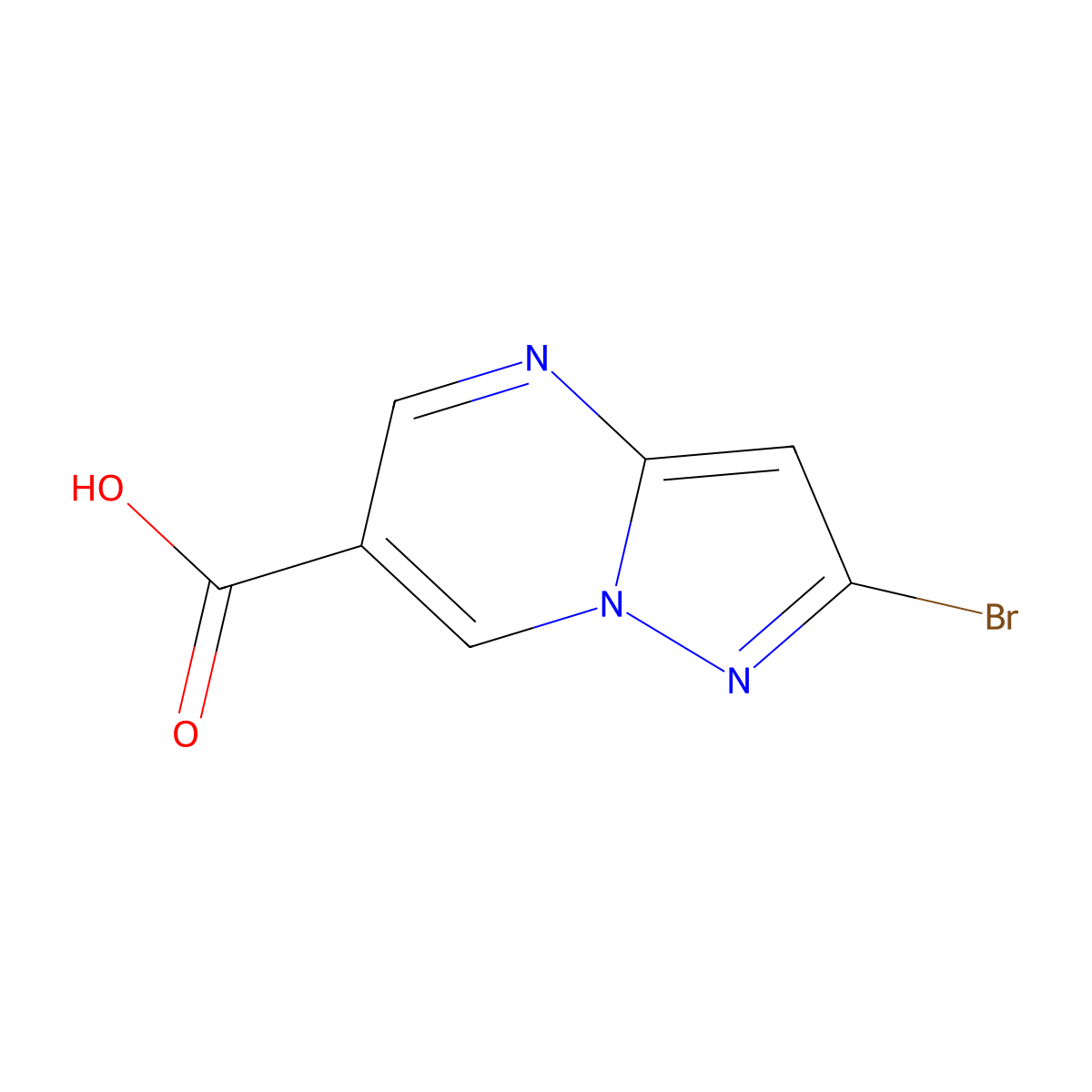 2-Bromopyrazolo[1,5-a]pyrimidine-6-carboxylic acid molecular structure, CAS 1783552-72-6