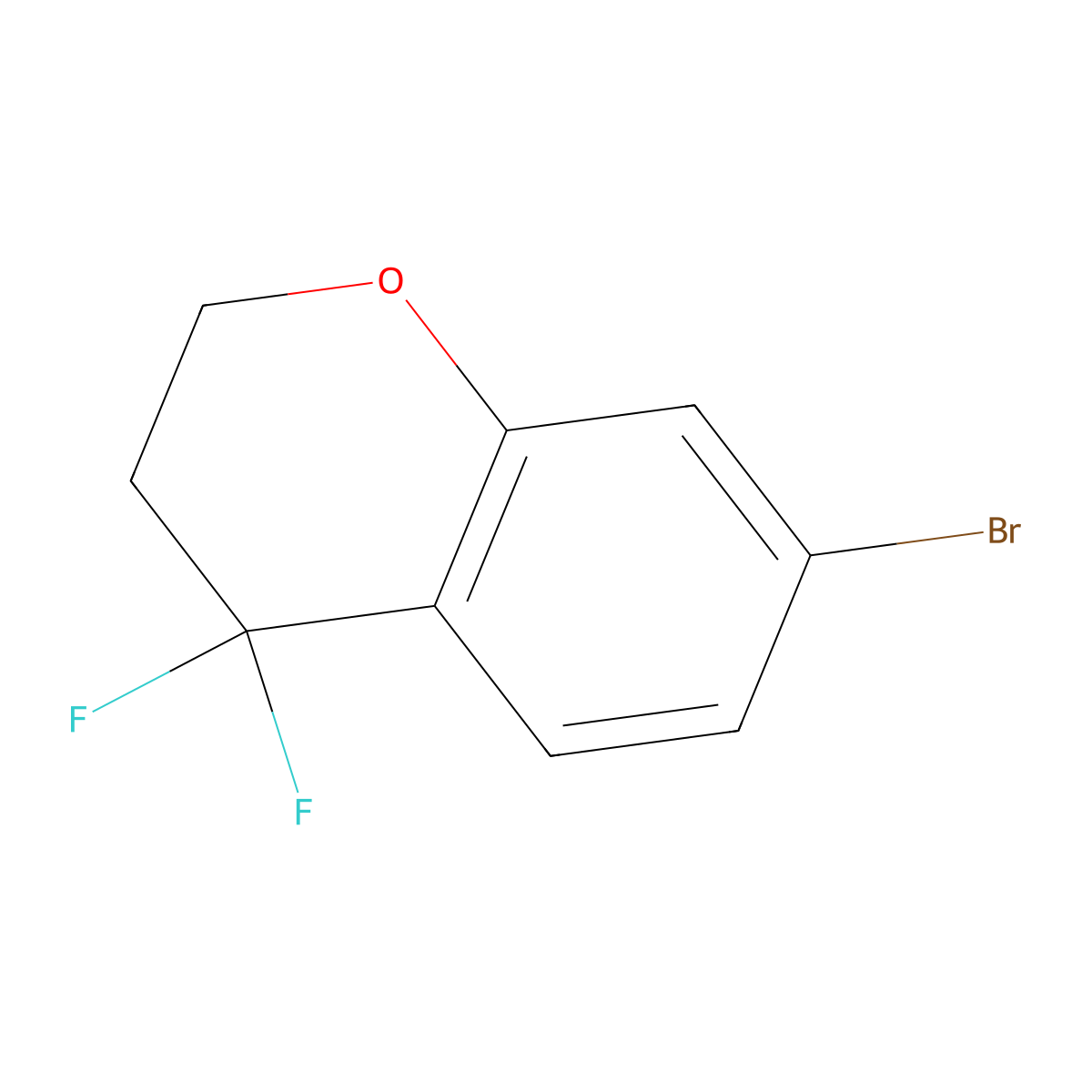 7-Bromo-4,4-difluorochromane molecular structure, CAS 1783557-72-1