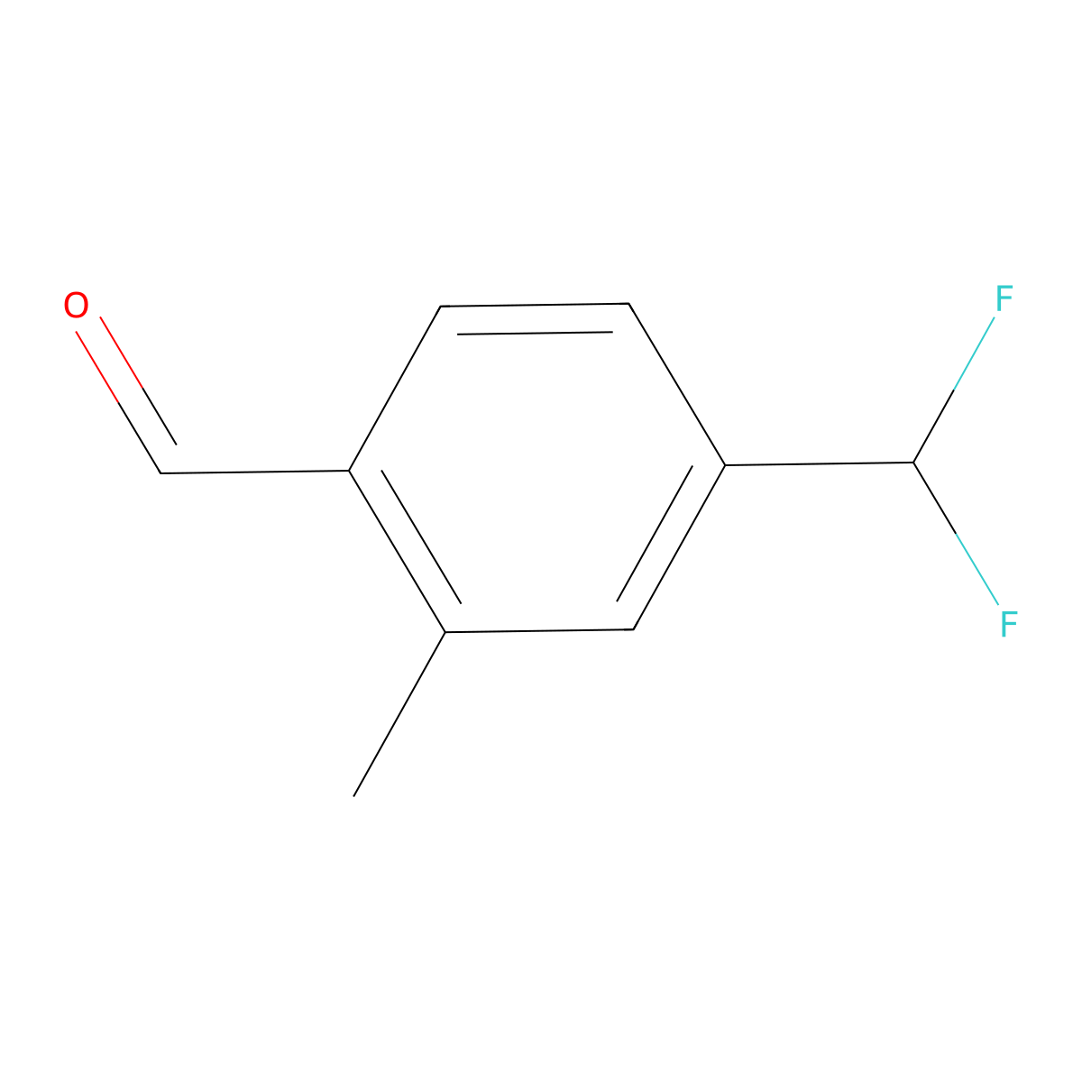 4-(Difluoromethyl)-2-methylbenzaldehyde molecular structure, CAS 1783565-29-6