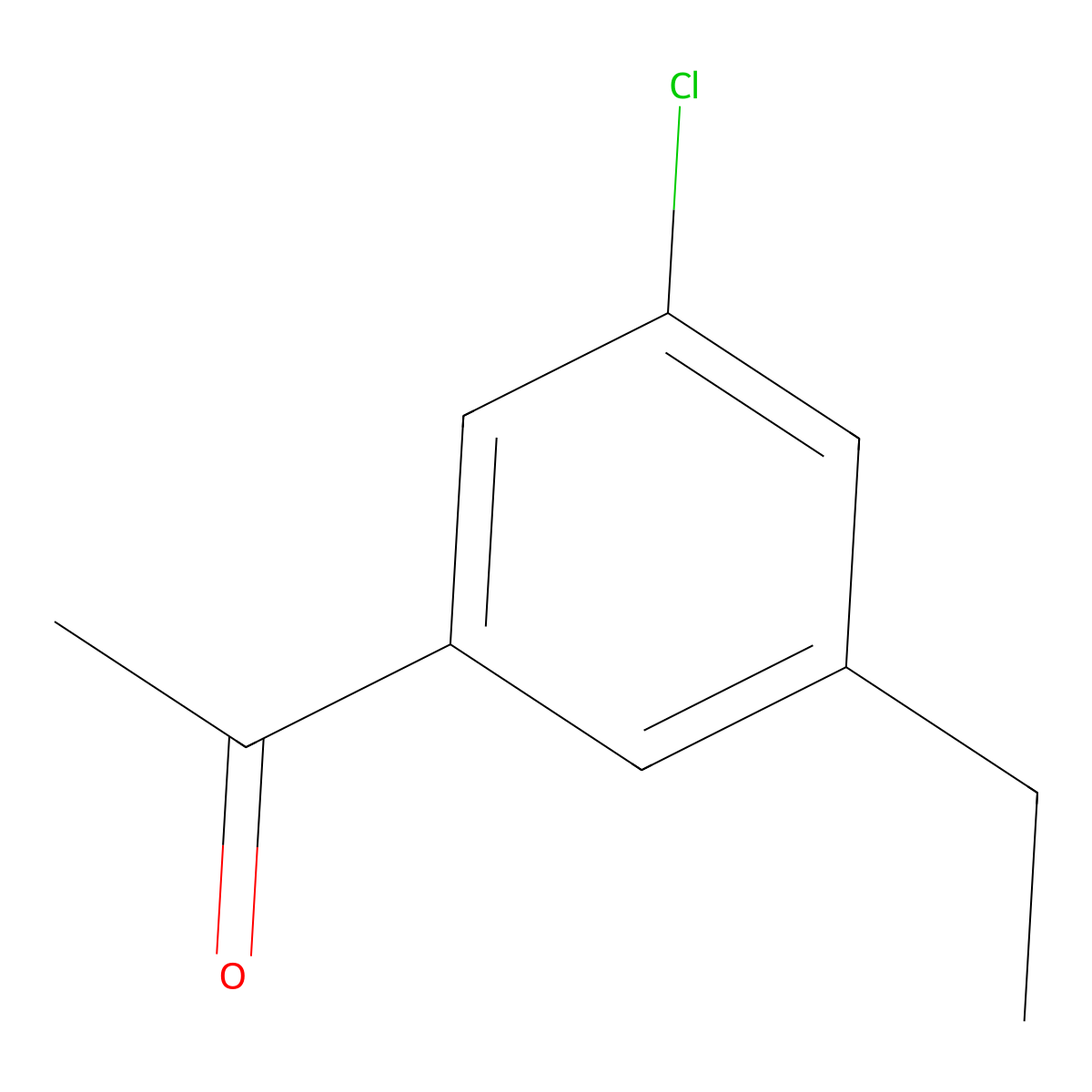 1-(3-Chloro-5-ethylphenyl)ethanone molecular structure, CAS 1783576-43-1
