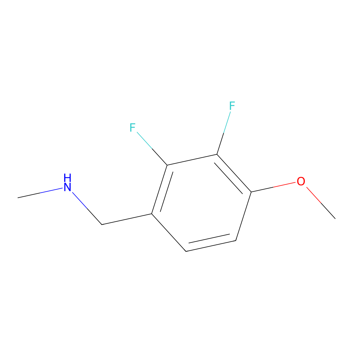 [(2,3-Difluoro-4-methoxyphenyl)methyl](methyl)amine molecular structure, CAS 1783578-46-0