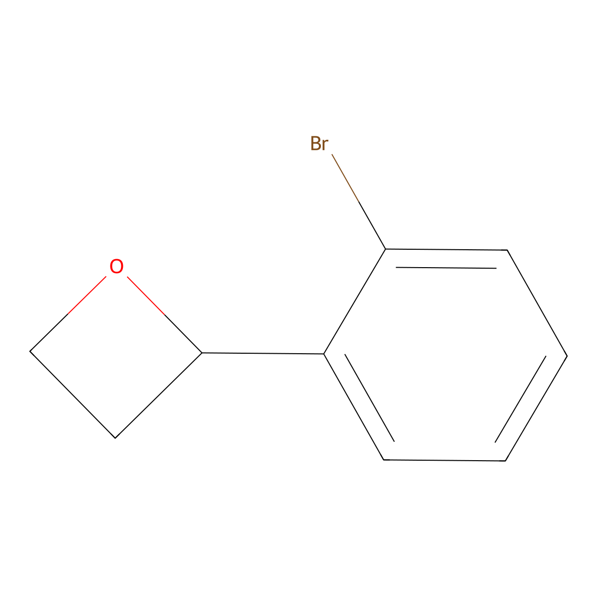 2-(2-Bromophenyl)oxetane molecular structure, CAS 1783579-30-5