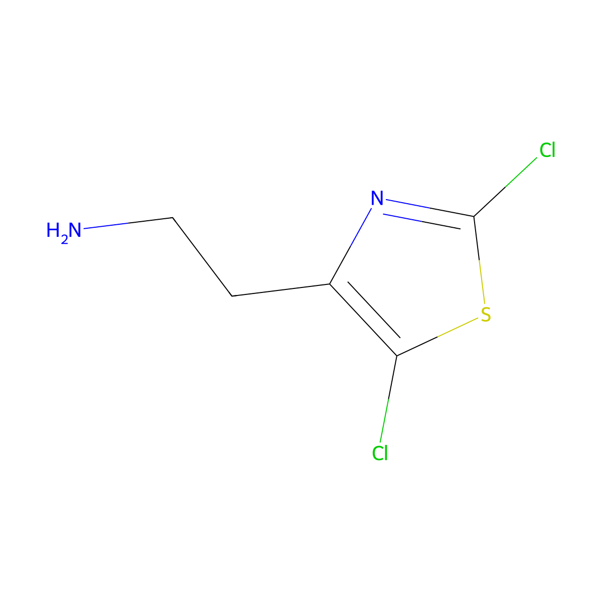 2-(2,5-Dichlorothiazol-4-yl)ethan-1-amine molecular structure, CAS 1783594-72-8
