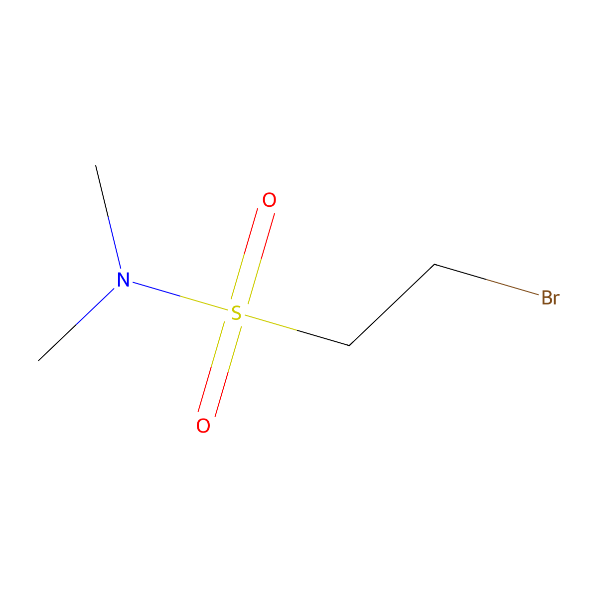 2-bromo-N,N-dimethylethane-1-sulfonamide molecular structure, CAS 1783611-27-7