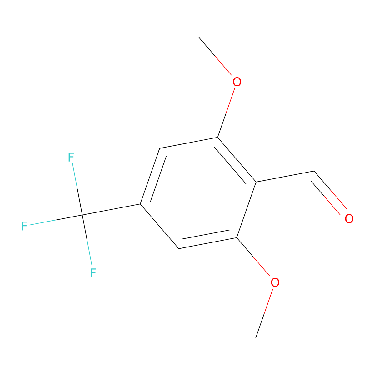 2,6-Dimethoxy-4-(trifluoromethyl)benZaldehyde molecular structure, CAS 1783617-96-8