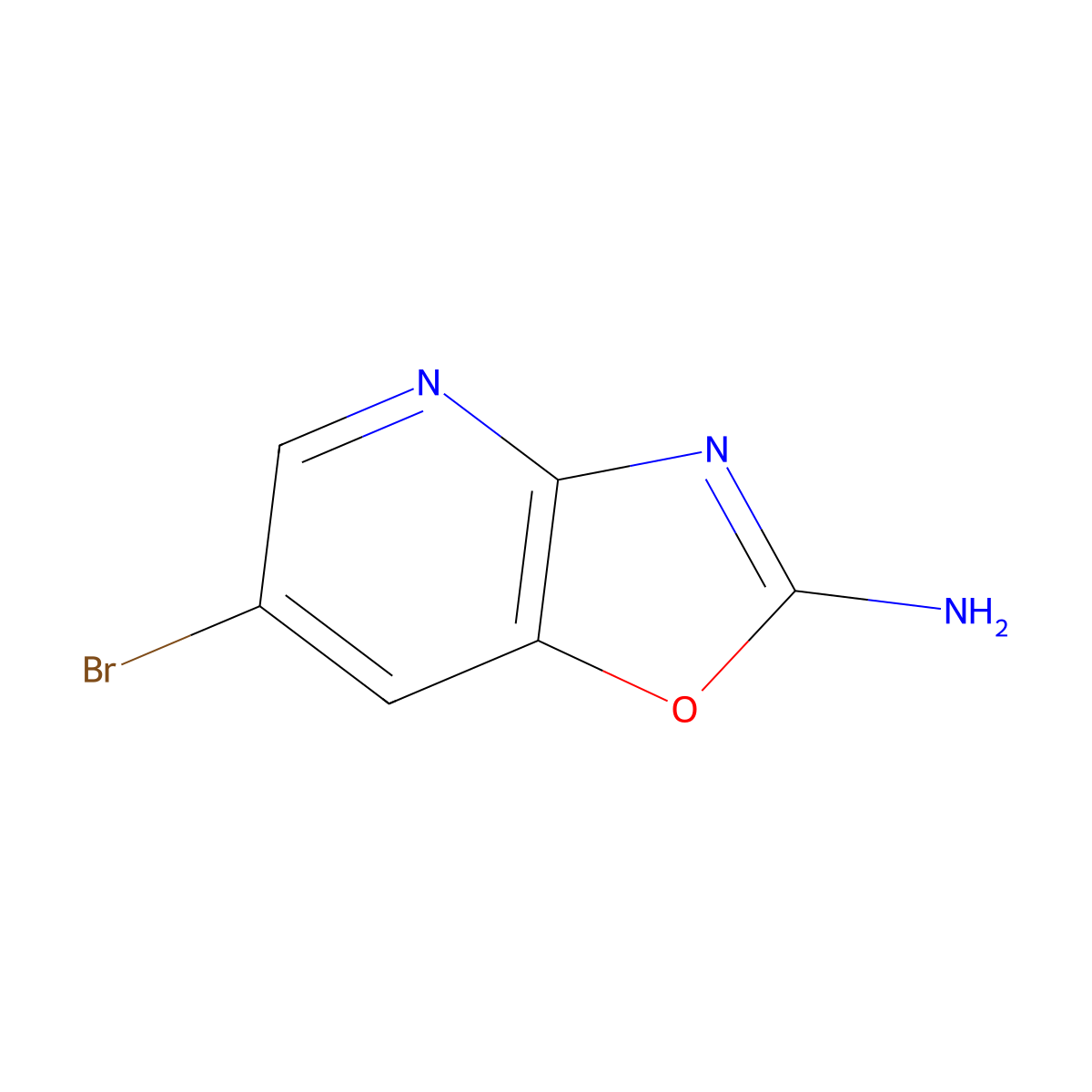 6-Bromo-[1,3]oxazolo[4,5-b]pyridin-2-amine molecular structure, CAS 1783621-07-7