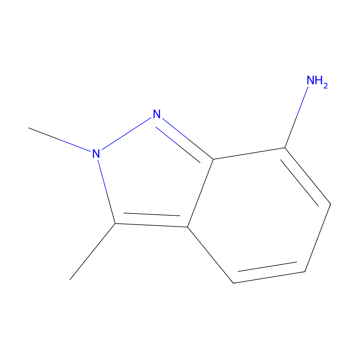 2,3-Dimethyl-2H-indazol-7-amine molecular structure, CAS 1783625-55-7