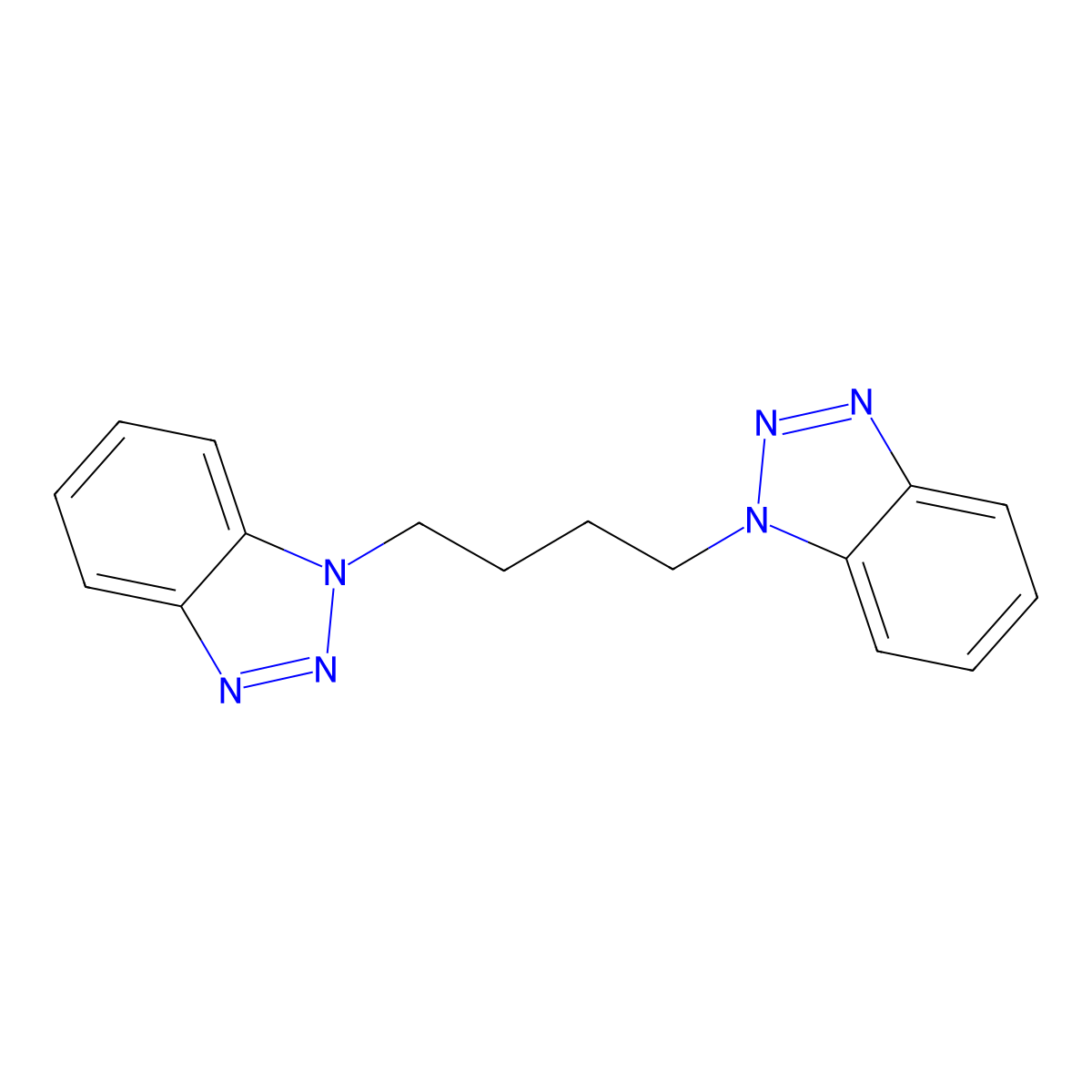 1-[4-(1H-1,2,3-Benzotriazol-1-yl)butyl]-1H-1,2,3-benzotriazole molecular structure, CAS 178363-29-6