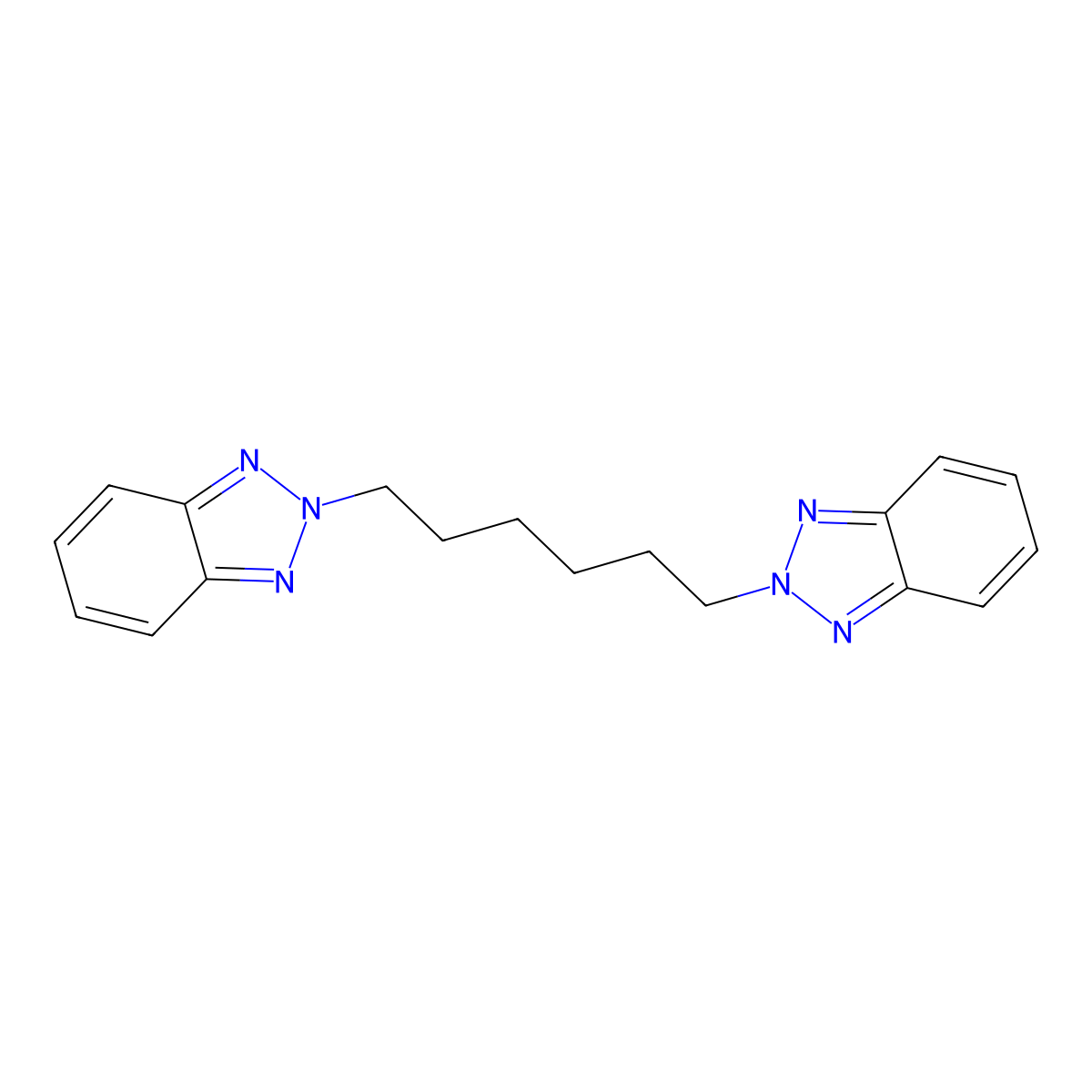 2-[6-(Benzotriazol-2-yl)hexyl]benzotriazole molecular structure, CAS 178363-32-1