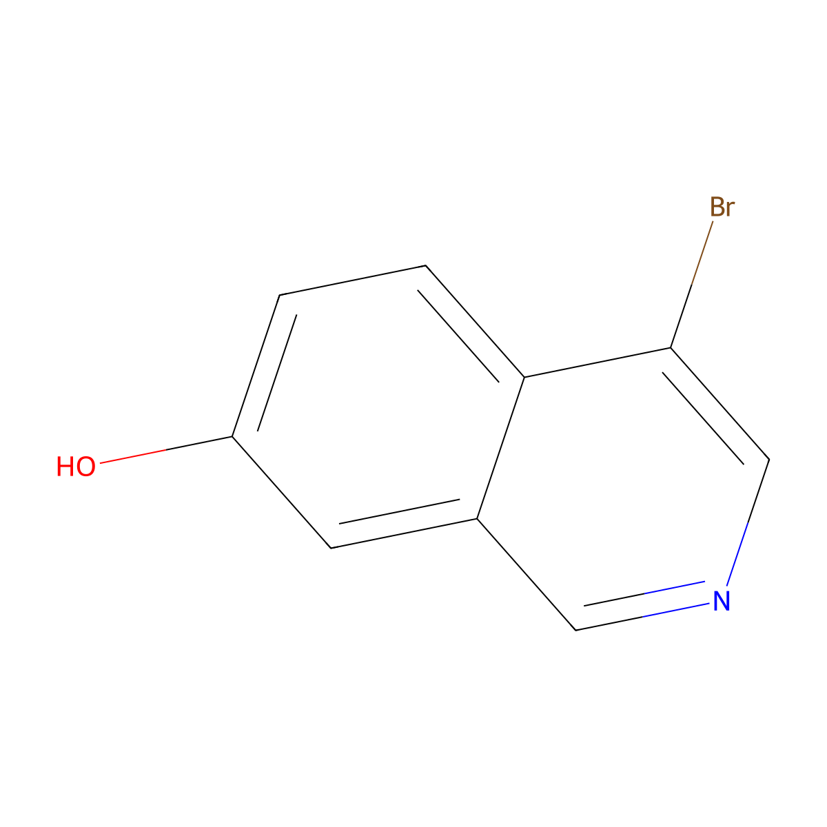 4-Bromoisoquinolin-7-ol molecular structure, CAS 1783631-45-7
