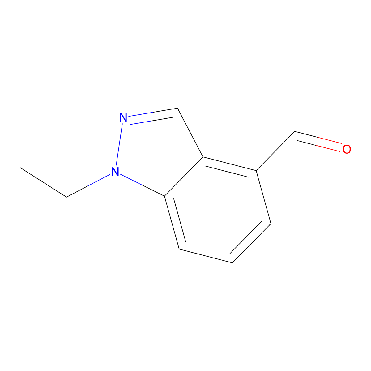 1-Ethyl-1H-indazole-4-carbaldehyde molecular structure, CAS 1783657-92-0