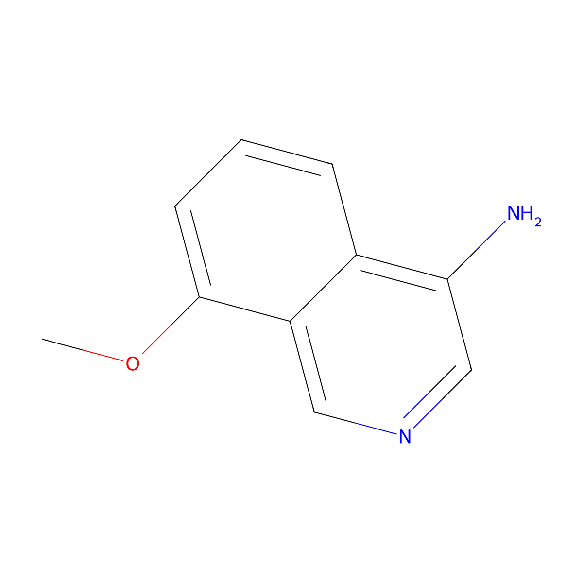 8-Methoxyisoquinolin-4-amine molecular structure, CAS 1783658-02-5